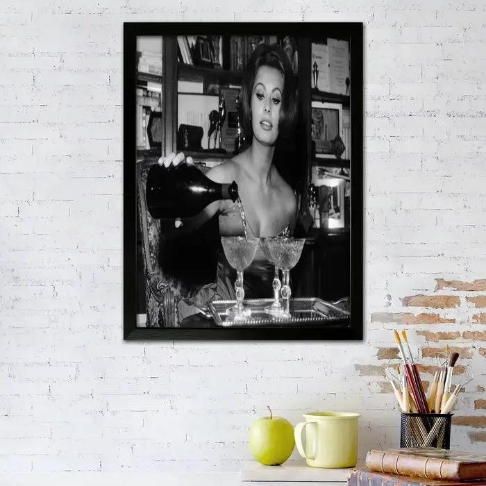 Sophia loren – affiche d'art sur toile
