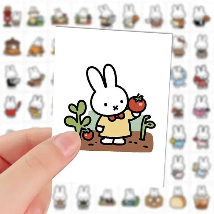 Autocollants Miffy Cartoon Simples et Mignons