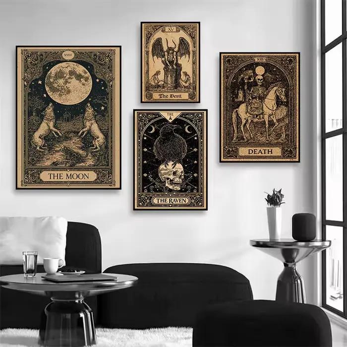 Carte de Tarot Vintage Dark Academia