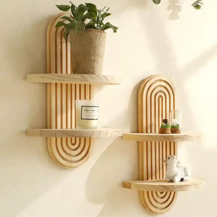 Étagères murales en bois de Style Boho