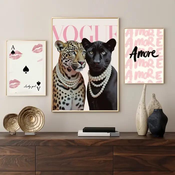 Toile d'animal guépard léopard rose