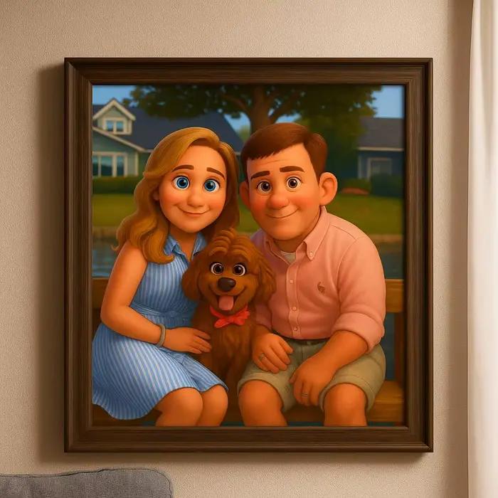 Portrait de famille personnalisé