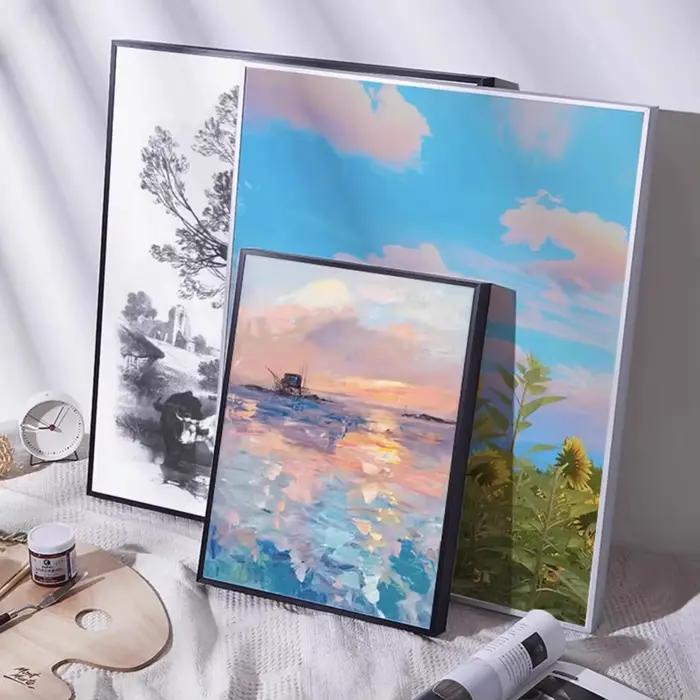 Grands cadres en aluminium pour peinture