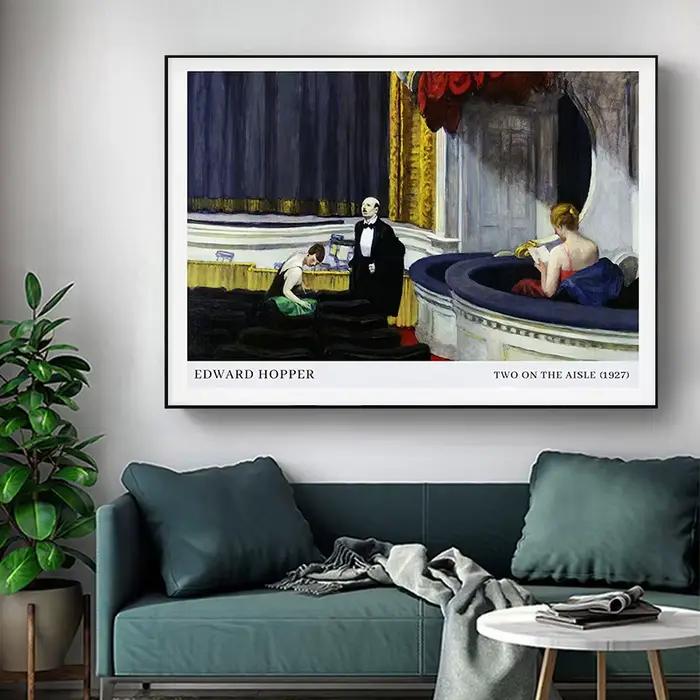 Affiche d'exposition de musée Edward Hopper