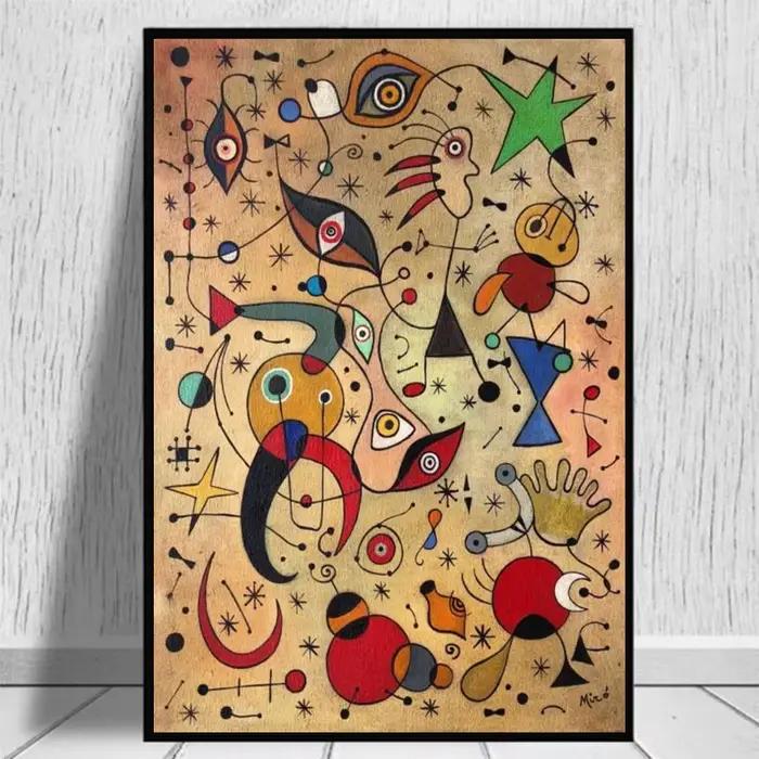 Affiches et imprimés d'art surréalisme de Joan Miro moderne