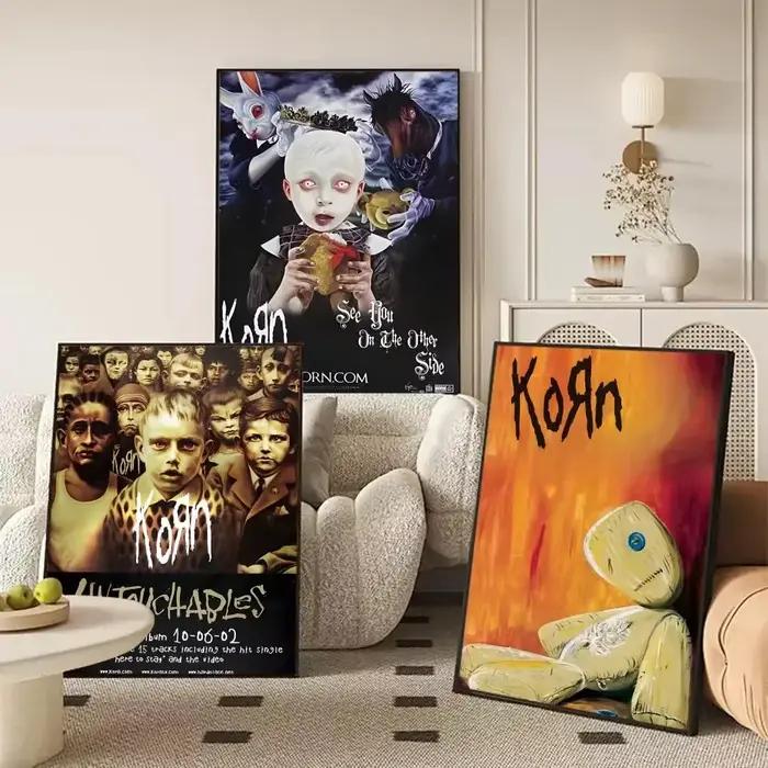 Affiche musicale de groupe de Rock Korn