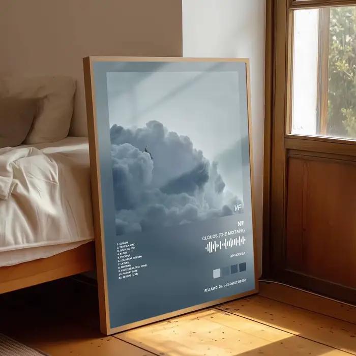 NF affiche Album Art couverture chansons musique Rap mur papier étanche autocollant pour salon décor à la maison