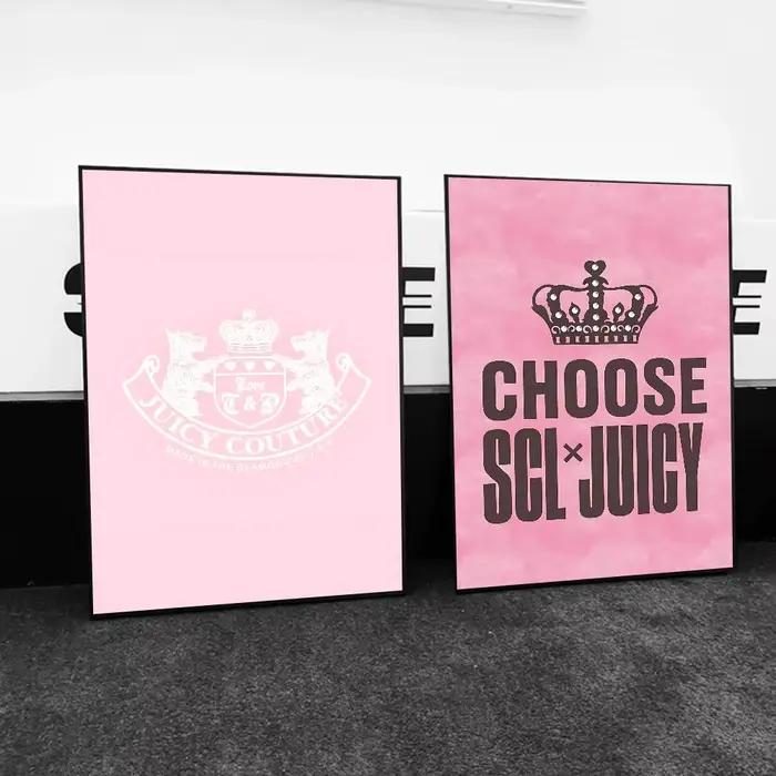 J-juicy c-couture (16) affiche imprimée A5 A4 A3 A2 décor artistique mural pour chambre bureau cadeau pour les Fans
