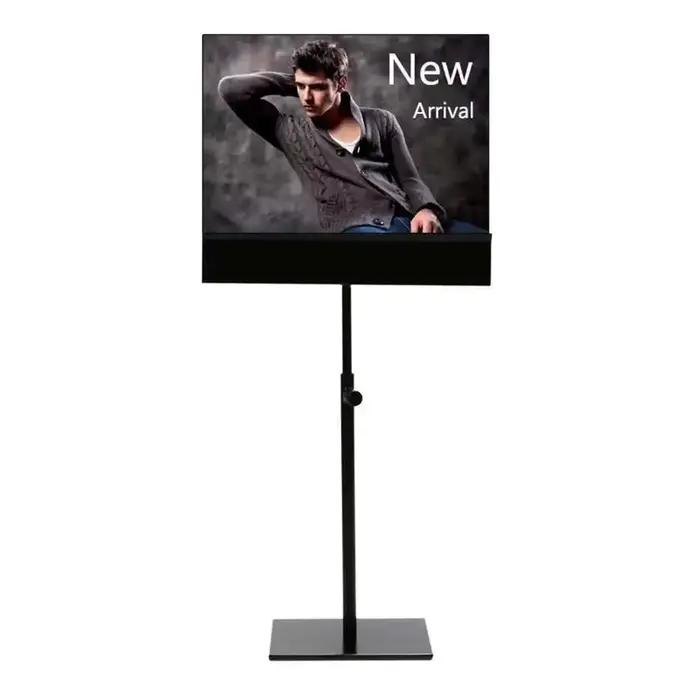 Support d'affiche de Table en métal noir