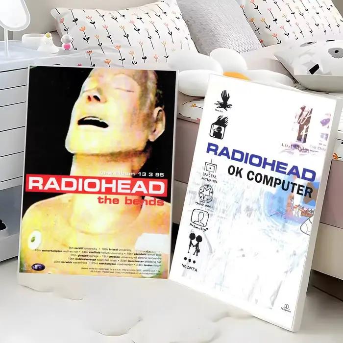 Affiche de musique Art Rock Band Radiohead HD auto-adhésive étanche