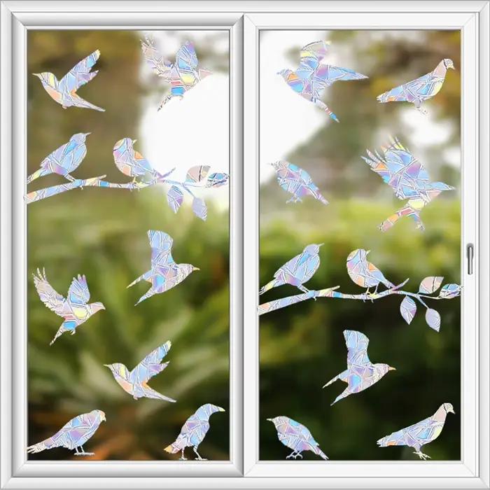 Autocollants oiseaux volants pour fenêtre