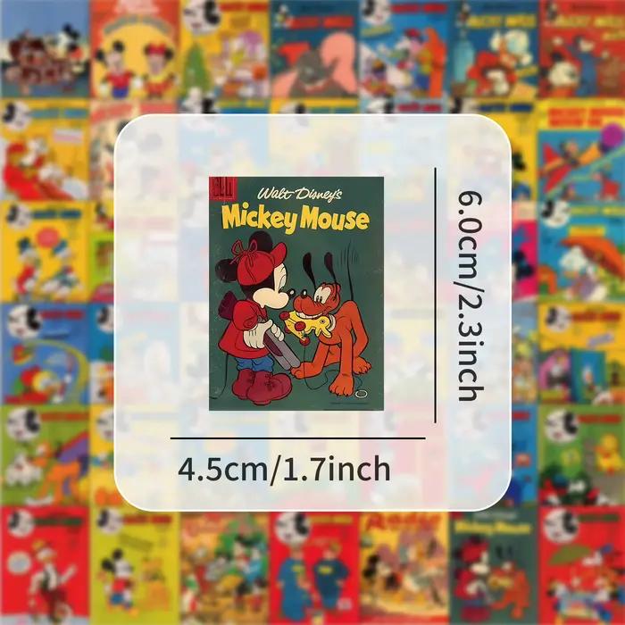 10/50 pièces ‌ Autocollants de dessin animé Style affiche Disney rétro