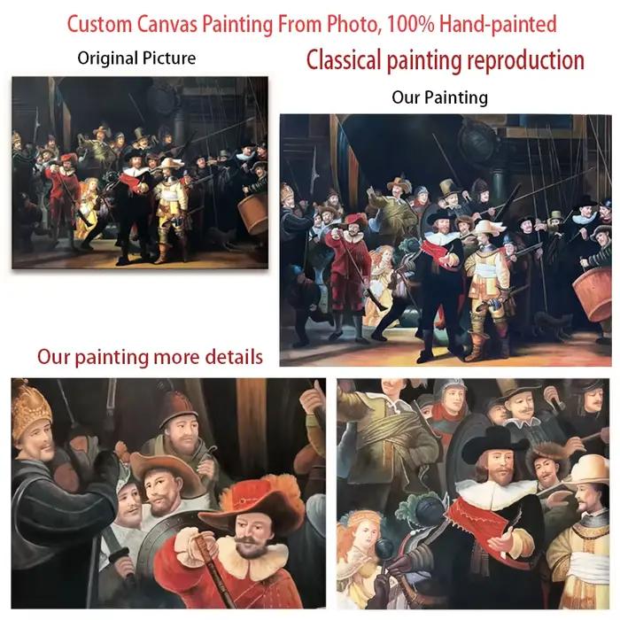Peinture à l'huile sur toile personnalisée à partir de photos