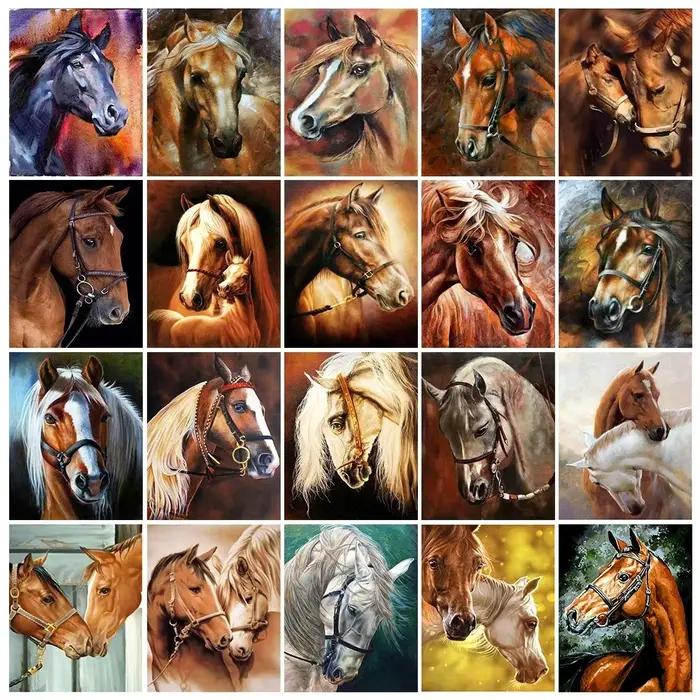 Peinture diamant cheval 5D à faire soi-même