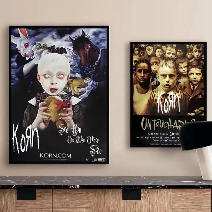Affiche musicale de groupe de Rock Korn