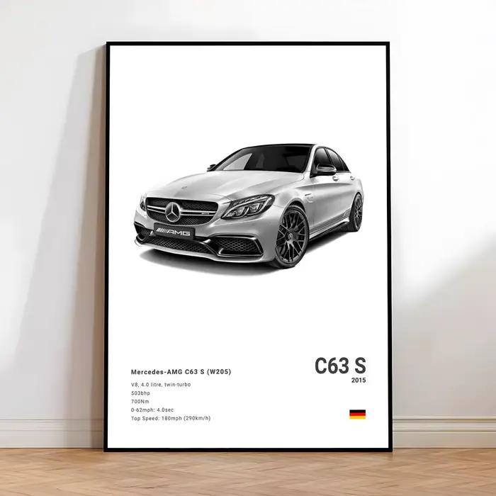 Affiche de supercar AMG GT