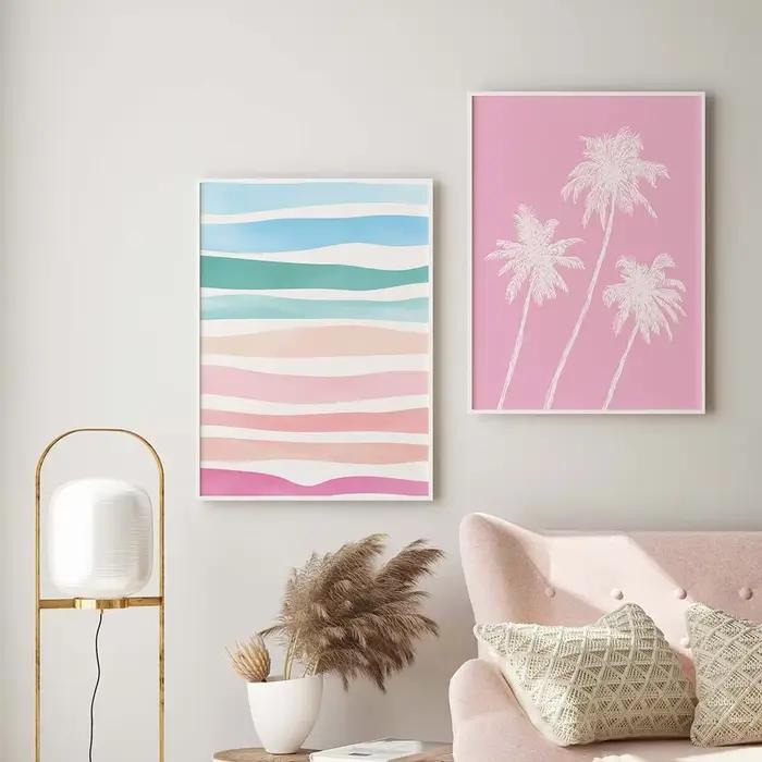 Affiche d'art mural de galerie côtière