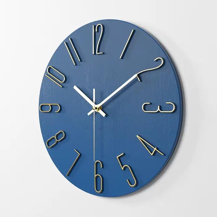 Horloges numériques 3D salon horloge murale Simple créatif ménage cadran montre mode horloge décorative 12 pouces 30CM horloges murales