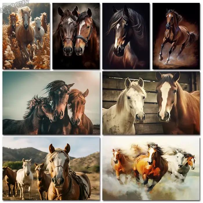 Affiches d'Art Mural de Cheval Courant