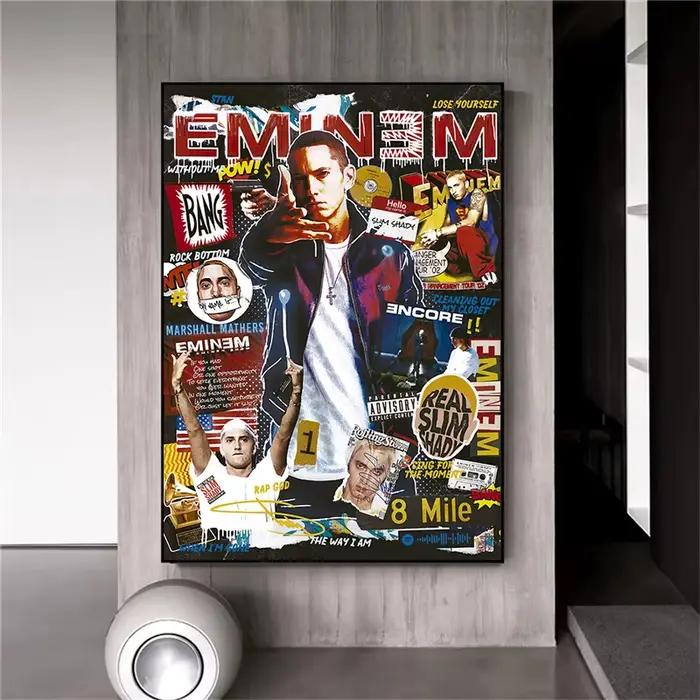 Pop rappeur – toile d'art Graffiti 2PAC, affiches et imprimés de Style Magazine, images murales pour décoration de salon