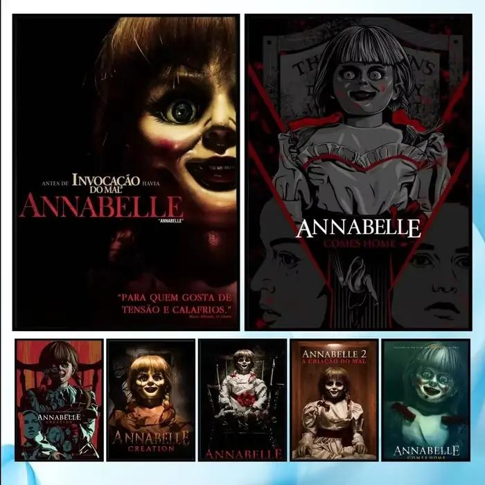 Annabelle – affiche de film d'horreur, peinture sur toile imprimée d'esthétique minimaliste pour salon, décoration de maison moderne