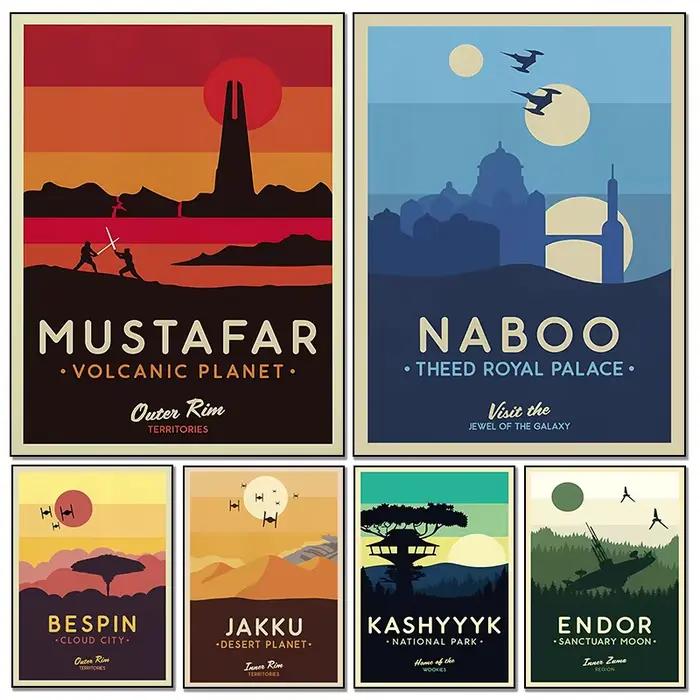 Affiches modernes de planète étoile