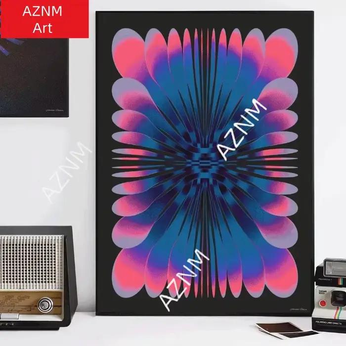 Art mural abstrait futuriste