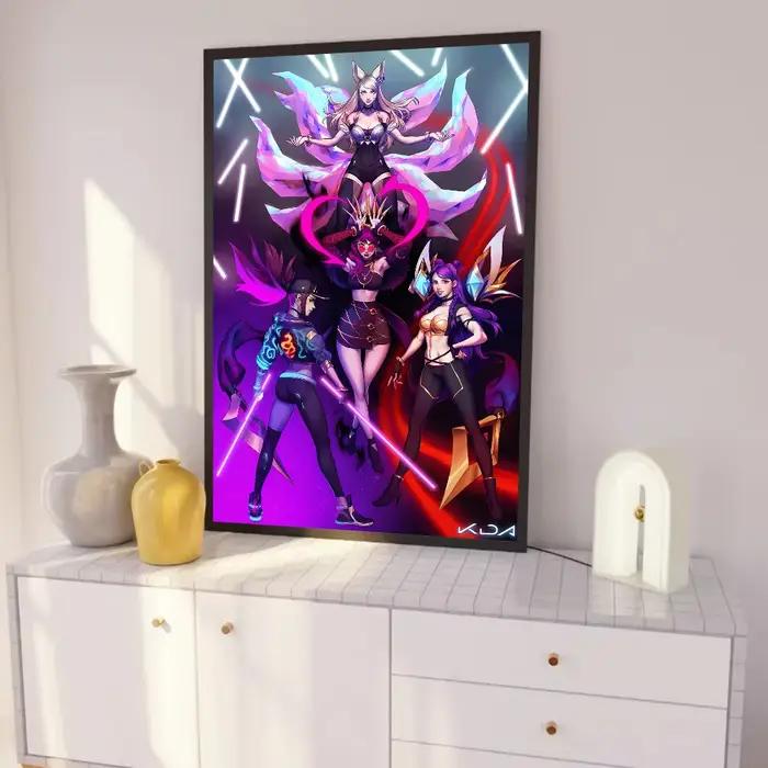 Affiche murale LOL-KDA Kaisa Ahri Akali
