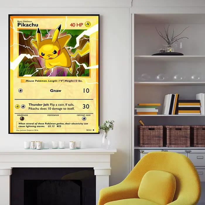Affiche de Pokemon périphérique de dessin animé japonais