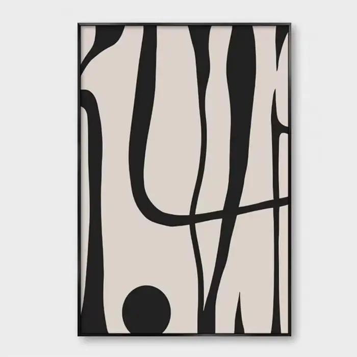 Peinture abstraite texturée de style simple