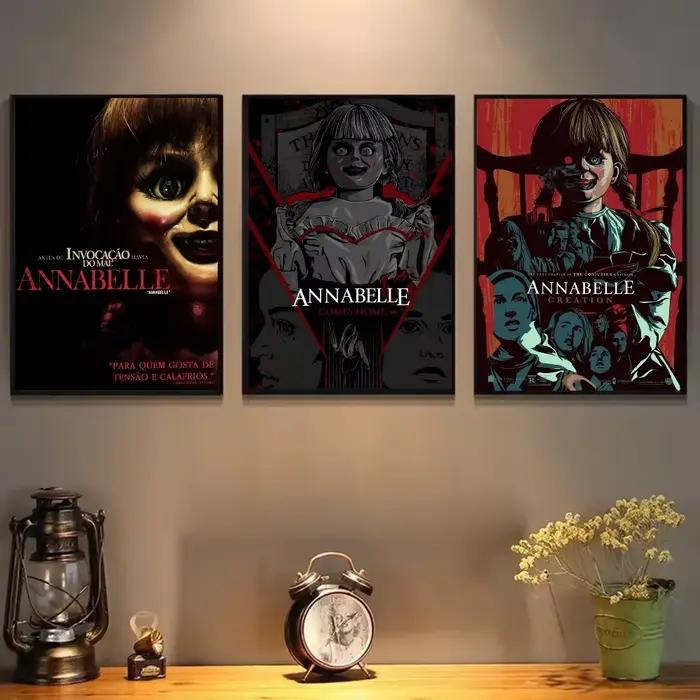 Annabelle – affiche de film d'horreur, peinture sur toile imprimée d'esthétique minimaliste pour salon, décoration de maison moderne