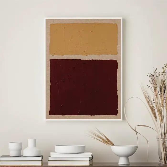 Reds Gallery Wall – impression sur toile Ocre