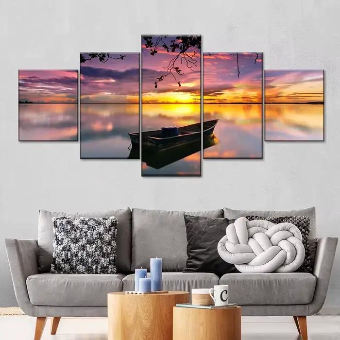 Peinture sur toile de paysage moderne