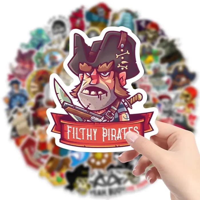 Autocollants de dessin animé Pirate