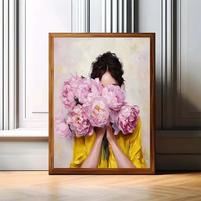 Affiche minimaliste abstraite pour femme