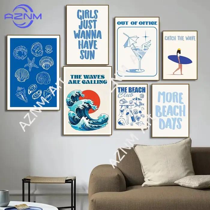 Affiche « Seashells Meet Me At The Beach »