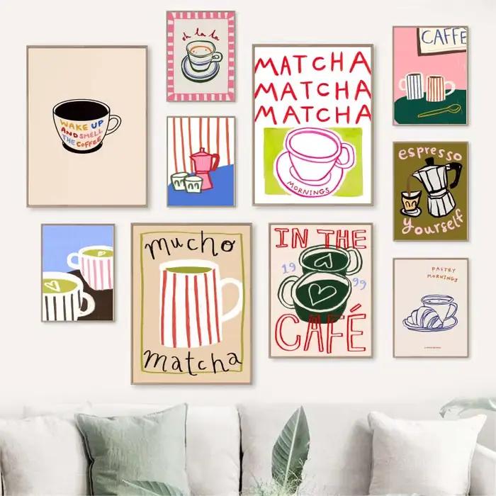 Affiches et imprimés de café expresso Latte