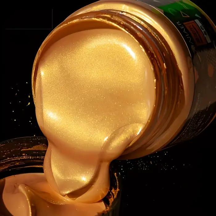 Peinture acrylique métallique professionnelle dorée