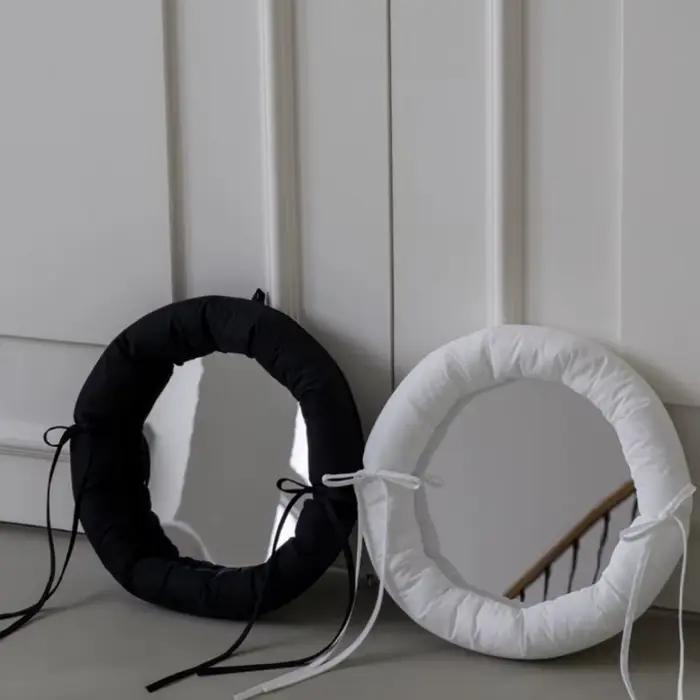 Miroir mural en tissu de coton