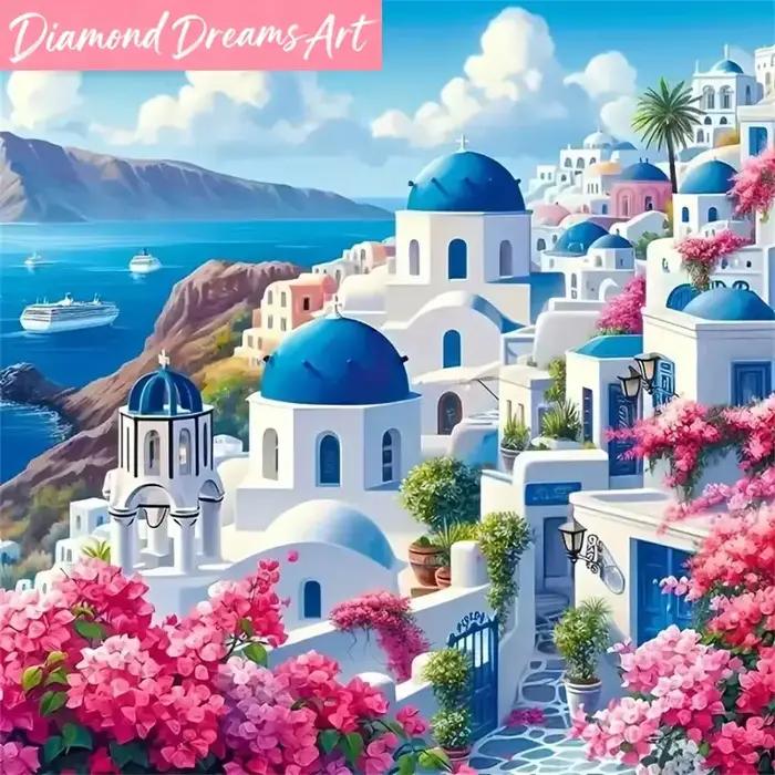 Peinture de paysage de maison sans cadre