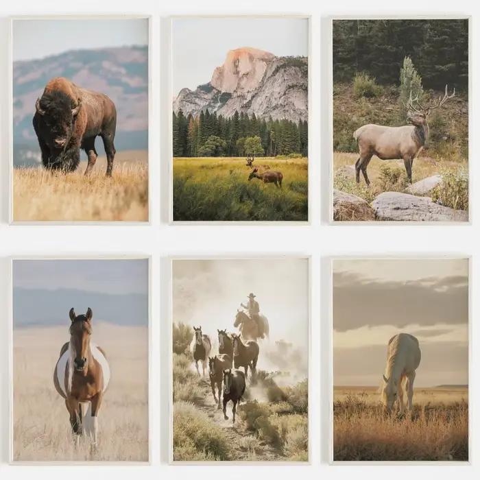 Peinture sur toile rustique pour la décoration intérieure