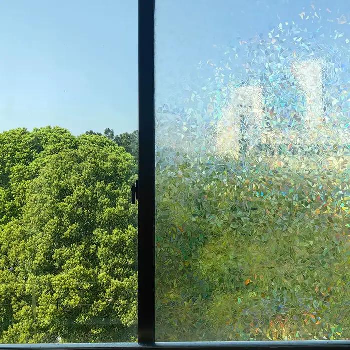 Autocollant en verre croissant attrape-soleil