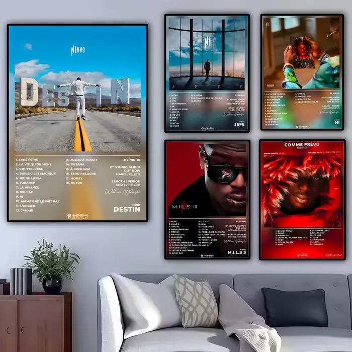 Affiche de rappeur français n-ninho