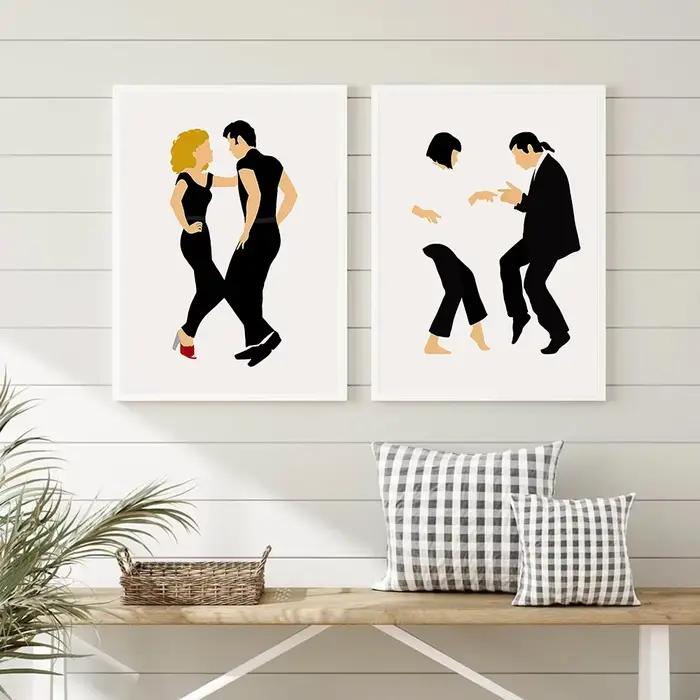 Peinture sur toile de phtaline sale abstraite nordique