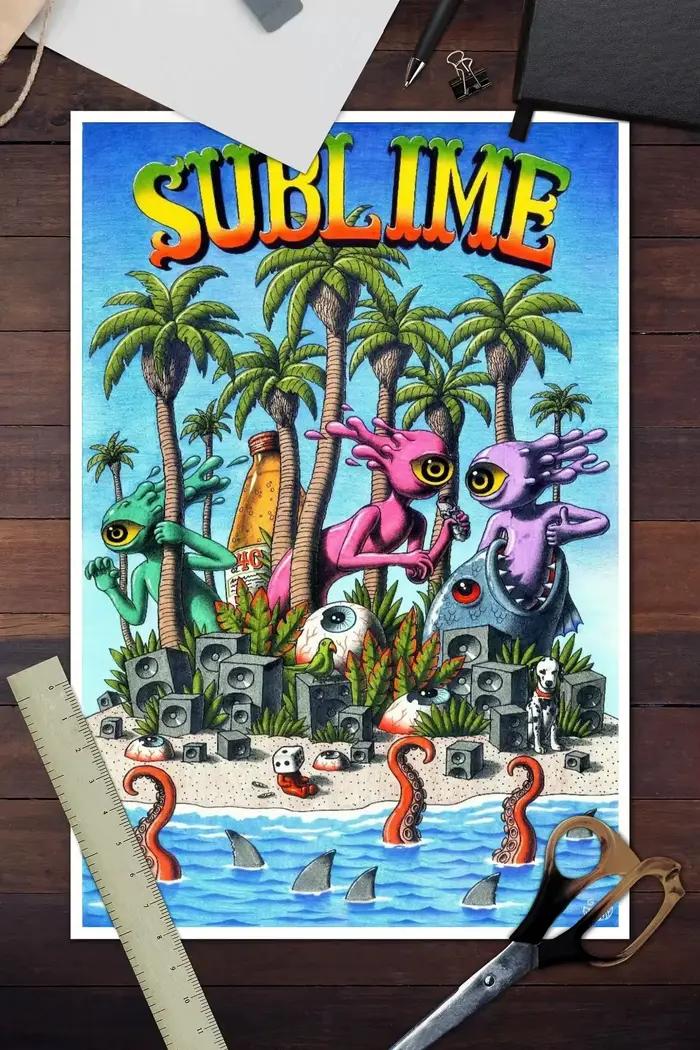 Affiche de chanteur Sublime