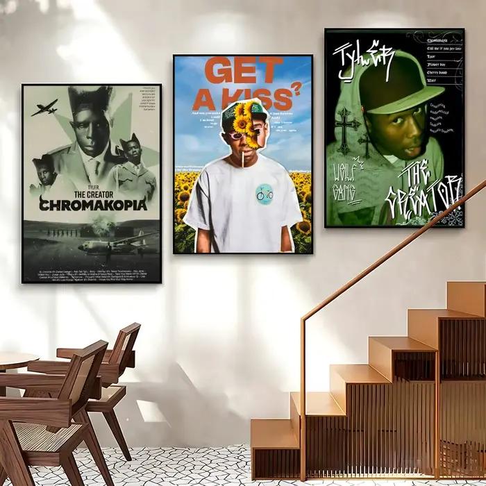 Poster Celebrity-Tyler, The CreatorS pour décoration murale de café – Impression pour chambre d'hôtel, poster artistique pour salon