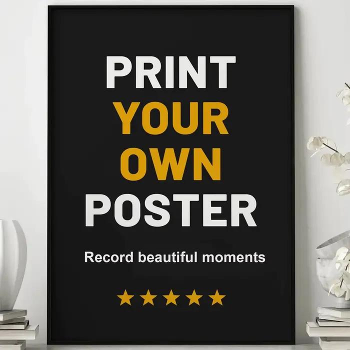 1 toile personnalisée avec impression d'affiche – Art mural DIY personnalisé