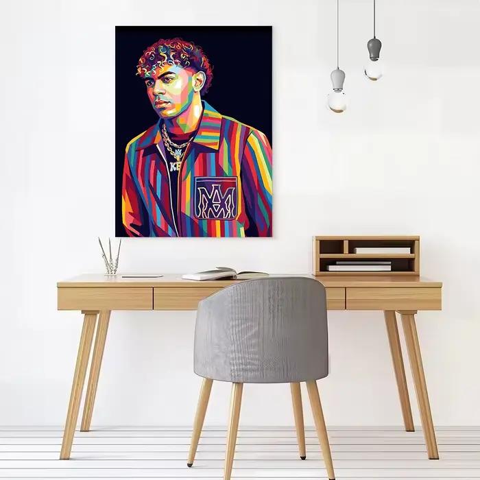 Lamine Yamal Pop Art Portrait Imprimé sur Toile
