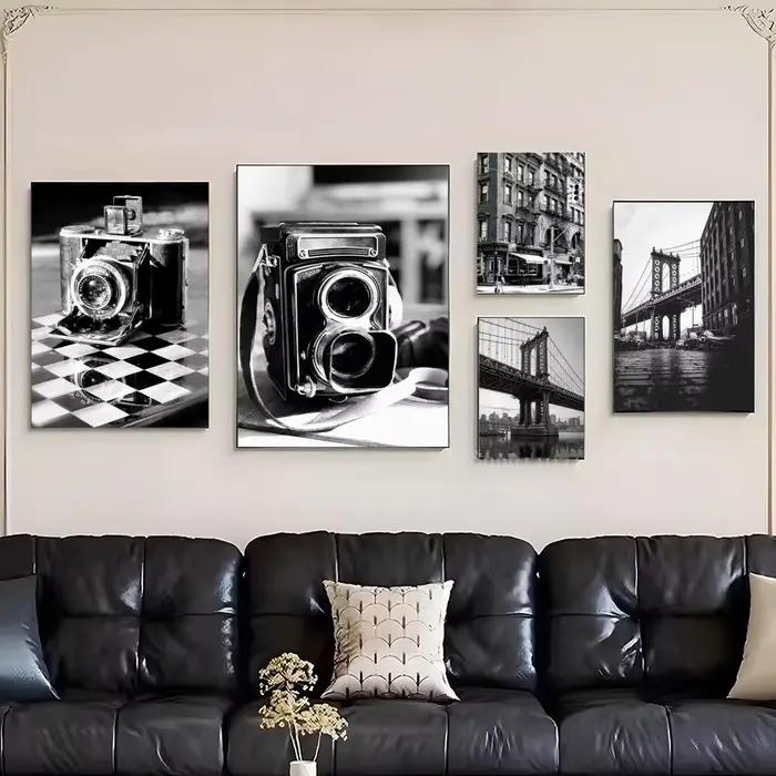 Affiche classique vintage en noir et blanc
