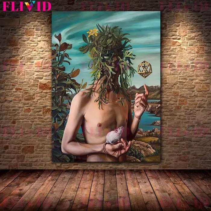 Peinture sur toile d'art mural vintage